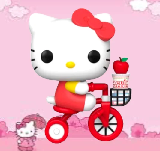 FUNKO POP! HELLO KITTY ON A BIKE Funko Pop! #45 w/protector - Image 3