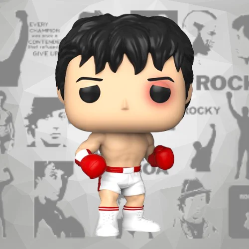 Funko Pop!  Rocky Balboa 45th Anniv #1177 w protector - Image 3