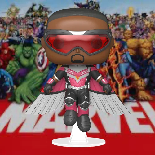 Funko Pop! The Falcon and Winter Soldier Falcon #812 w protector - Image 3