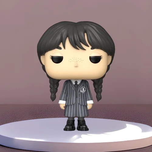 Funko Pop Wednesday Addams Family Vinyl Figure # 1309 with case - Image 3
