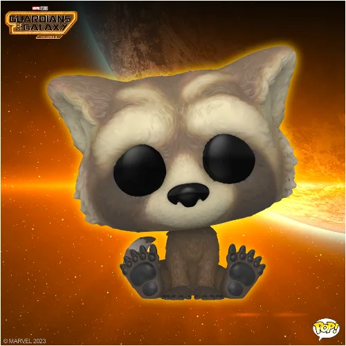 Funko Pop! Guardians of the Galaxy Vol 3 - Baby Rocket #1208 w case - Image 3