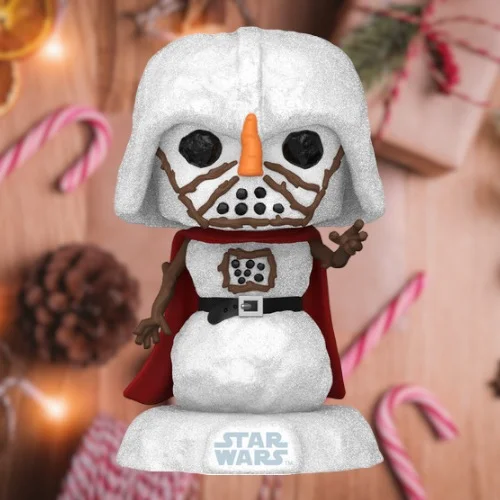 STAR WARS: Holiday- Darth Vader (Snowman) Funko Pop!  #556 w/Protector - Image 3