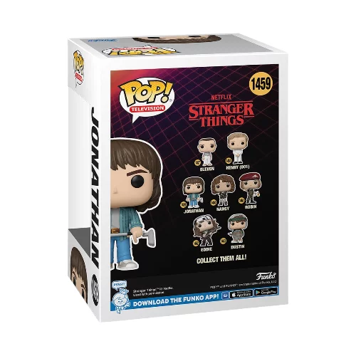 Stranger Things S 4 Jonathan with golf club Funko pop! #1459 w/protector - Image 3