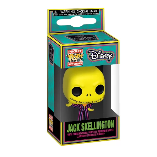 Pocket Pop! Keychain- Nightmare Before Christmas Jack Skellington Blacklight - Image 3