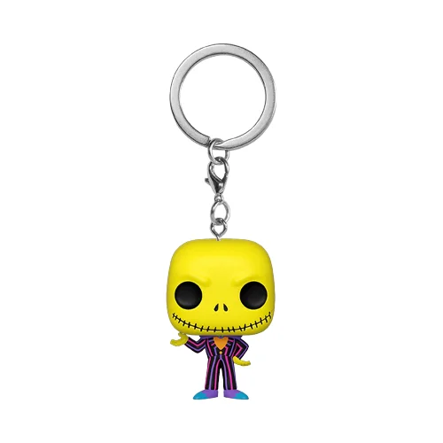 Pocket Pop! Keychain- Nightmare Before Christmas Jack Skellington Blacklight